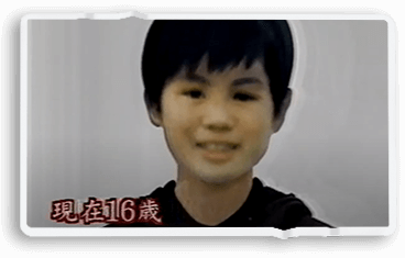 Ảnh mô phỏng bé Shinya khi 16 tuổi. Ảnh: Youtube mkkts1